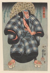 Daroku no Daraku near willow branches od Utagawa Kuniyoshi