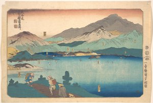 Minakuči, Išibe, Kusacu, Ócu, Kjóto od Utagawa Kuniyoshi
