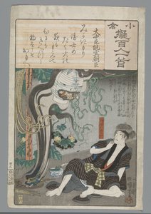 Ogurská imitace sta básní (název série) od Utagawa Kuniyoshi