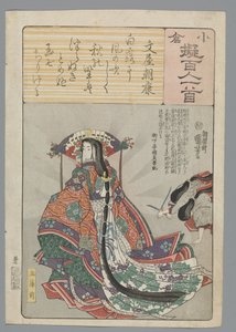 Ogurská imitace sta básní (název série) od Utagawa Kuniyoshi