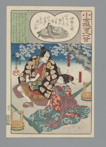 Ogurská imitace sta básní (název série) od Utagawa Kuniyoshi