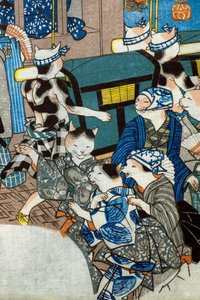 Bledý měsíc od Utagawa Kuniyoshi