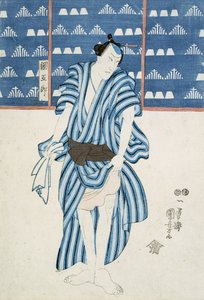 Portrét Tunagora (dřevěný tisk) od Utagawa Kuniyoshi