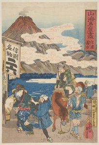 Šinano: Soba, asi 1833 (dřevoryt, tuš a barva na papíře) od Utagawa Kuniyoshi