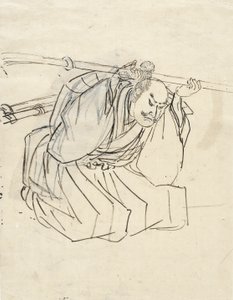 Skica Shinana Sakona Tomoyukiho od Utagawa Kuniyoshi