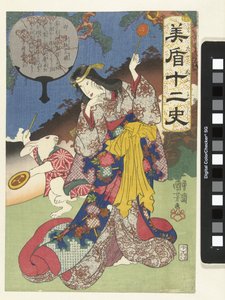 Znamení zajíce od Utagawa Kuniyoshi