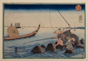 Teppōzu, ze série „Slavná místa ve východním hlavním městě“ od Utagawa Kuniyoshi