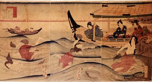 Ahoj Abba Ficain g. P Hayashi ts od Kuniyoshi Utagawa (v. 1797-1861) od Utagawa Kuniyoshi