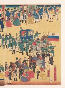 Průvod lidí z pěti zemí od Utagawa Sadahide