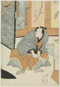 Herec Nakamura Shikan jako Magohachi z Takenozuky od Utagawa Toyokuni