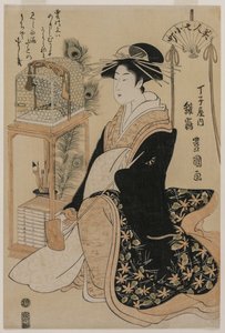 Hinazura z Chōjiya ze série Krásky jako sedm komači od Utagawa Toyokuni