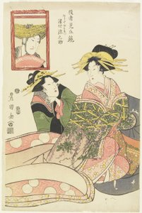 "Zrcadlo parodií na herce, Sawamura Gennosuke jako Fujiya Nizaemon", leden 1807 od Utagawa Toyokuni