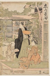 Čajovna Shika od Utagawa Toyokuni