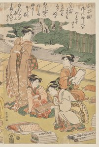 Ženy Dělat Oblečení od Utagawa Toyokuni