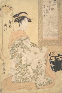 Takigawa z Ogiya Pleasure House, počátek 19. století. od Utagawa Toyokuni I