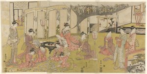 Karetní hra od Utagawa Toyokuni I