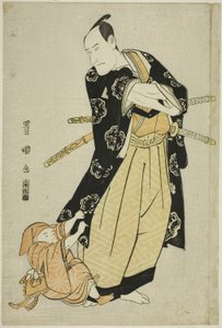 Herec Ichikawa Danjuro VI a chlapec od Utagawa Toyokuni I