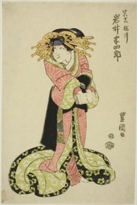 Herec Iwai Hanshiro jako kurtizána od Utagawa Toyokuni I