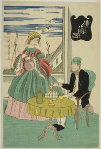 F kanál (Francie) od Utagawa Yoshikazu