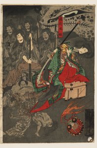Noční přehlídka sta démonů v paláci Sōma od Utagawa Yoshiku