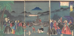 Francie furansukoku, druhý měsíc, 1865. od Utagawa Yoshitora