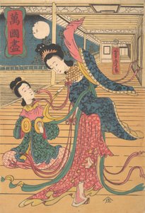 Dvě Číňanky, 12. měsíc, 1860. od Utagawa Yoshitora