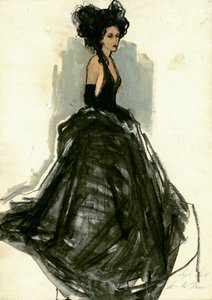 Elegantní dáma v černém od Ute Rathmann
