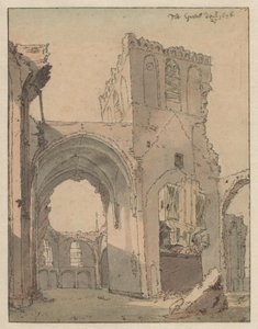 Ruin of the Grote Kerk at Grave od Valentijn Klotz (attributed to)