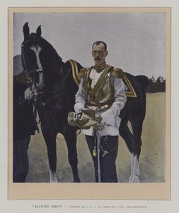 Portrét velkovévody Pavla Alexandroviče z Ruska (barevné lito) od Valentin Aleksandrovich (after) Serov