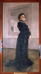 Portrét herečky Marie Yermolové (1853-1928). Obraz Valentina Alexandroviče Serova (1865-1911), olej na plátně od Valentin Aleksandrovich Serov