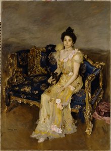 Portrét Sofie Botkina, 1899 od Valentin Aleksandrovich Serov