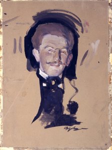Portrét umělce Leon Bakst (Lev Rosenberg od Valentin Aleksandrovich Serov
