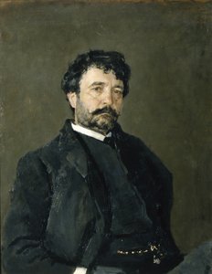 Portrét operního pěvce Angela Masiniho 1844-1926, 1890 od Valentin Aleksandrovich Serov