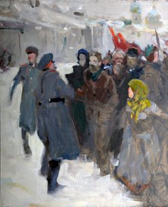 Revoluční demonstrace“, 1906. od Valentin Alexandrovich Serov