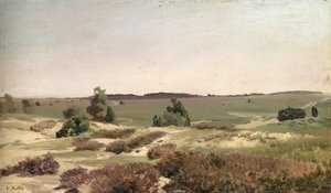 Vřesoviště u Wilsede, 1887 (olej na papíře na lepence)