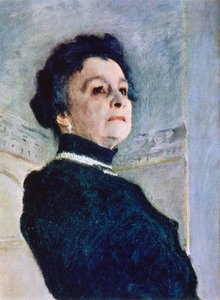 Detail „Portrét Marie Nikolajevny Ermolovové“, 1905