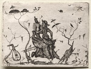 Pár milenců, 1626. od Valentin Sezenius