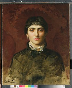 Portrét ženy s tmavými vlasy, 1884