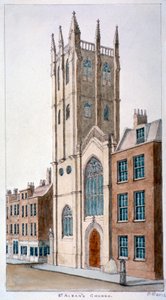 Kostel svatého Albana, Wood Street, Londýn, 1824.