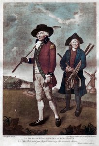 Golfista a jeho nosič, c1770-c1810.
