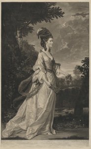 Jane Fleming, hraběnka z Harringtonu, 1780.