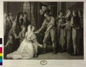 Anglický král lady Alžběta Greyová a Eduard IV.
