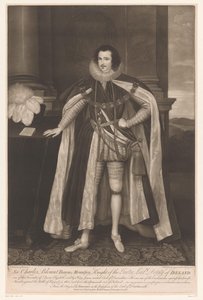 Portrét van Charlese Blounta Sir Charles Blount Baron Mountjoy, rytíř z Parteru, lord zástupce Irska (titul na předmětu)