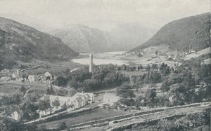 Irská vesnice Glendalough, 1910 od Valentine and Sons Ltd