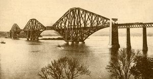 The Forth Bridge, 1930. od Valentine and Sons Ltd