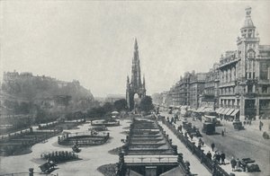 Princes Street, Edinburgh, 1910 od Valentine and Sons Ltd