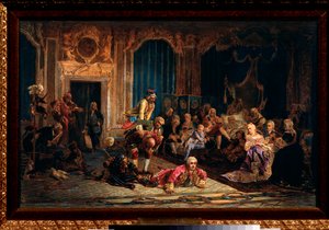 Šašci na dvoře císařovny Anny I. Ruské (Anna Ivanovna od Valeri Ivanovich Jacobi
