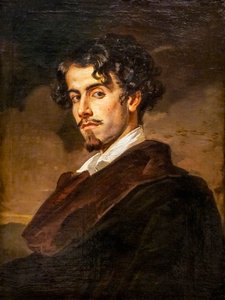 Portrét Gustava Adolfa Becquera od Valeriano Domínguez Bécquer