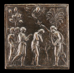Křest v Jordánu, 1537 nebo později. od Valerio Belli