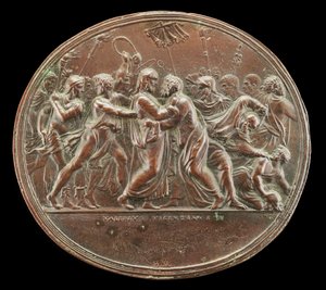 Zrada Krista, 1525 nebo později. od Valerio Belli